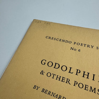 Godolphin by Bernard Bergonzi No. 6 1 April 1952 | printed at The Latin Press, Guido Morris