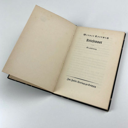 Friesennot: Erzählung (Insel-Bücherei Nr. 447) by Werner Kortwich, c.1935