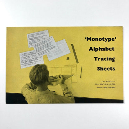 Monotype Alphabet Tracing Sheets – promotional leaflet, The Monotype Corporation