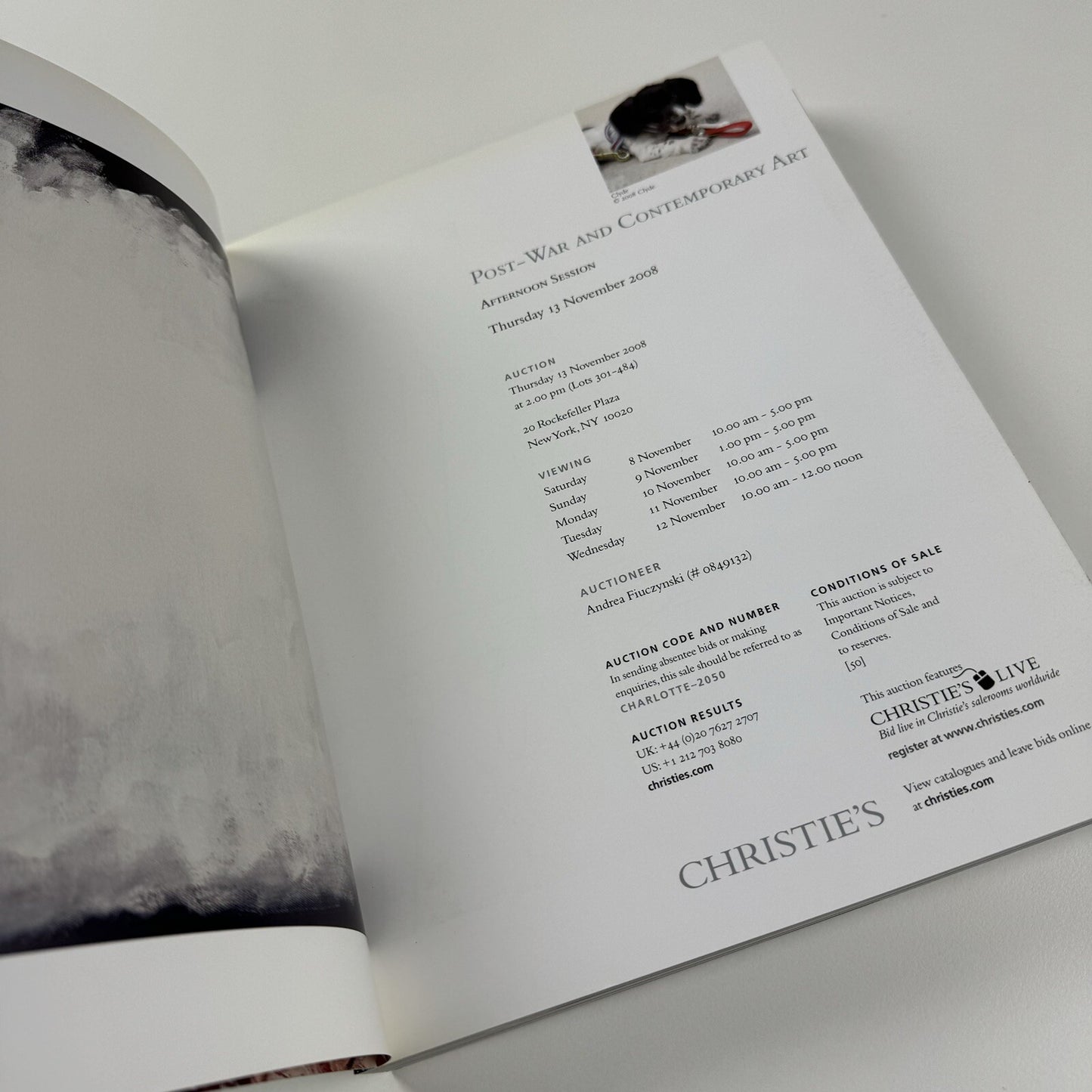 Post-war and Contemporary Art | Christie's New York catalogue, 13 November 2008 | 2050