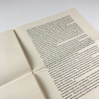 Prospectus for John White’s Drawings of Virginia A.M. Hind British Museum 1938