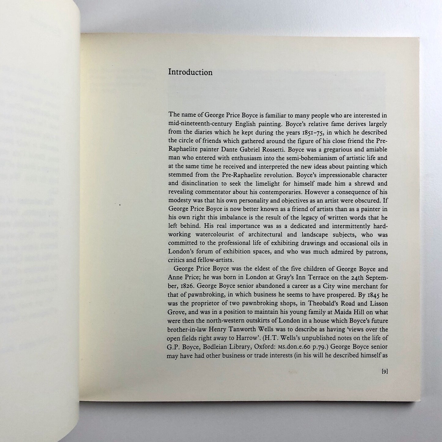 George Price Boyce exhibition catalogue | Newall/Egerton | The Tate Gallery 1987