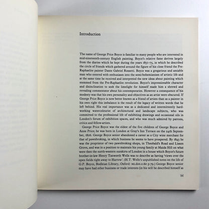 George Price Boyce exhibition catalogue | Newall/Egerton | The Tate Gallery 1987