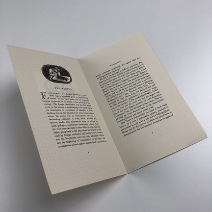 Prospectus – The London Bookbinders 1780-1806 | Ellic Howe | Gwen Raverat