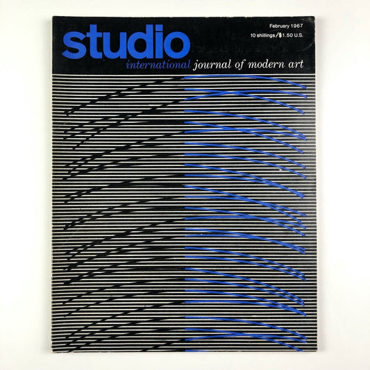 Studio International journal of modern art | Kinetic Art | Vol 173, No 886 | Feb 1967 | front cover design by Jesus-Raphael Soto