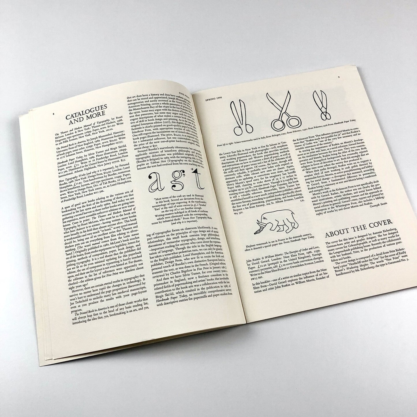 Fine Print. A Review for the Arts of the Book – Vol 16, No. 1, Spring 1990