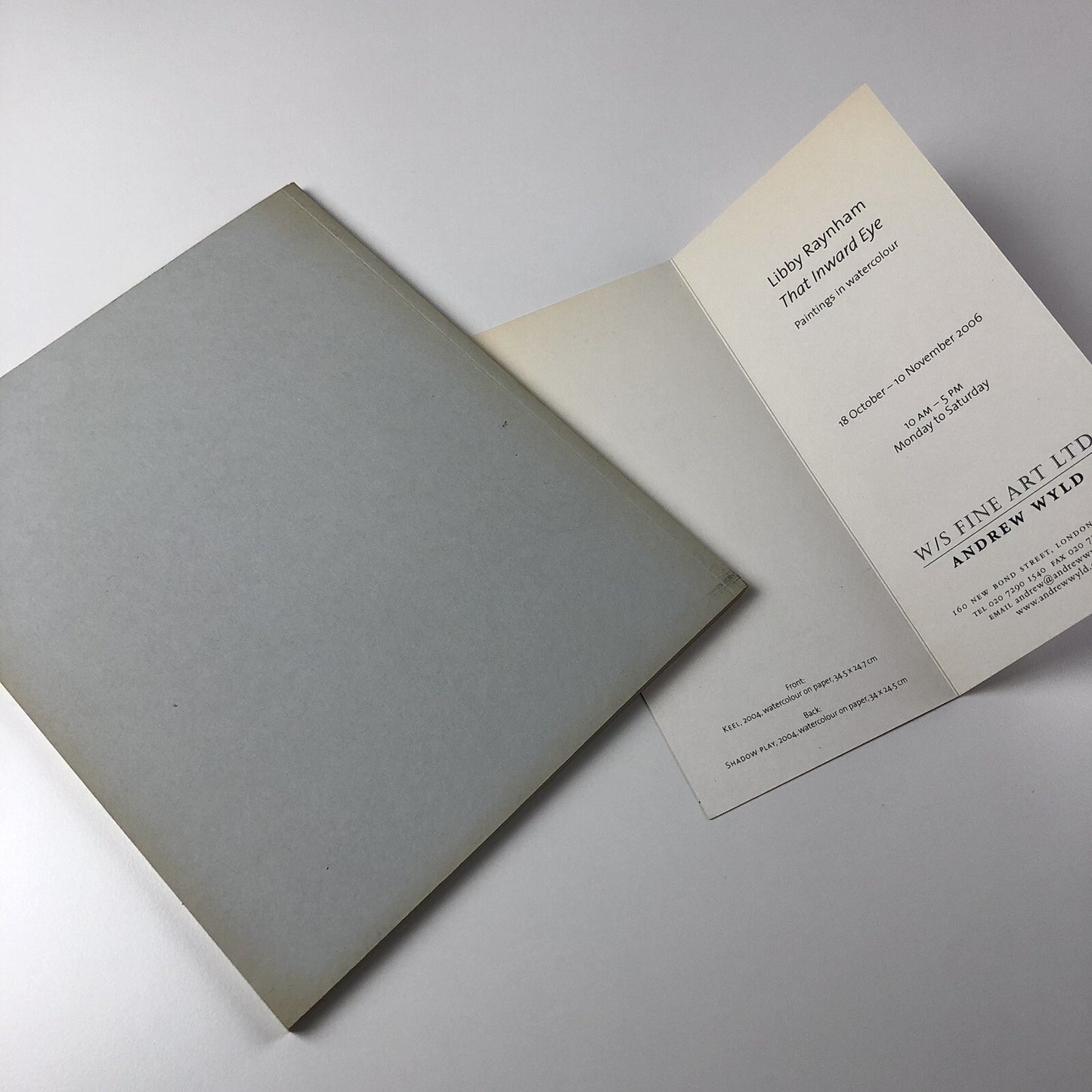 Libby Raynham: That Inward Eye – Paintings in watercolour | W/S Fine Art Ltd / Andrew Wyld catalogue, 2006