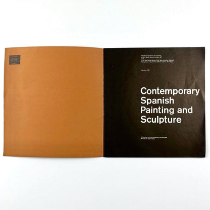 Contemporary Spanish Painting & Sculpture | Marlborough Fine Art catalogue, 1962 | catalogue design by Gordon House