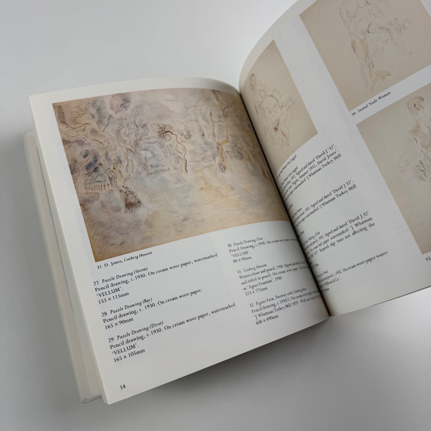 David Jones & Eric Gill. Watercolours, Drawings & Prints. Catalogue to accompany the exhibition held at Austin/Desmond Contemporary Books