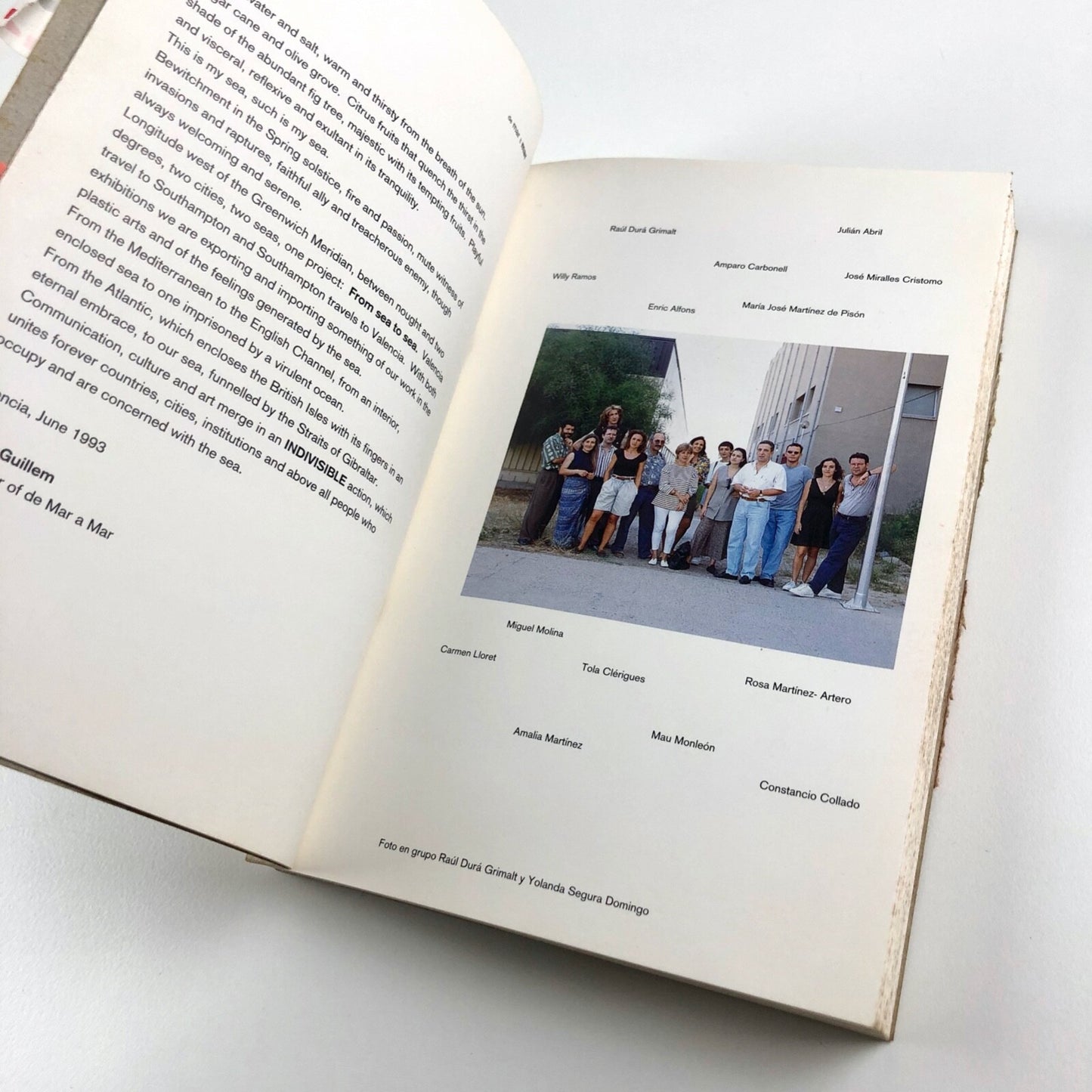 An exchange exhibition of work by artists from Valencia and Southampton | Southampton Institute of Higher Education catalogue, 1993