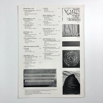 David Jones 1895-1974. Painter - Poet. An interpretation of poetry and writing by thirty contemporary lettering artists | Wolseley Fine Arts 1999
