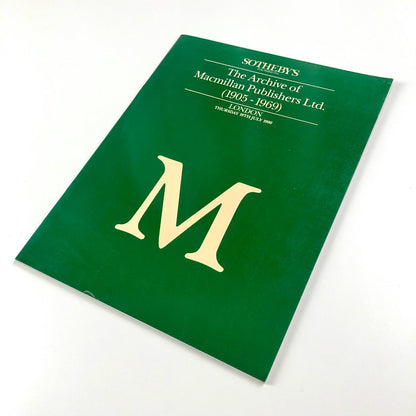 The Archive of Macmillan Publishers 1905-1969 | Sotheby's London, 19 July 1990