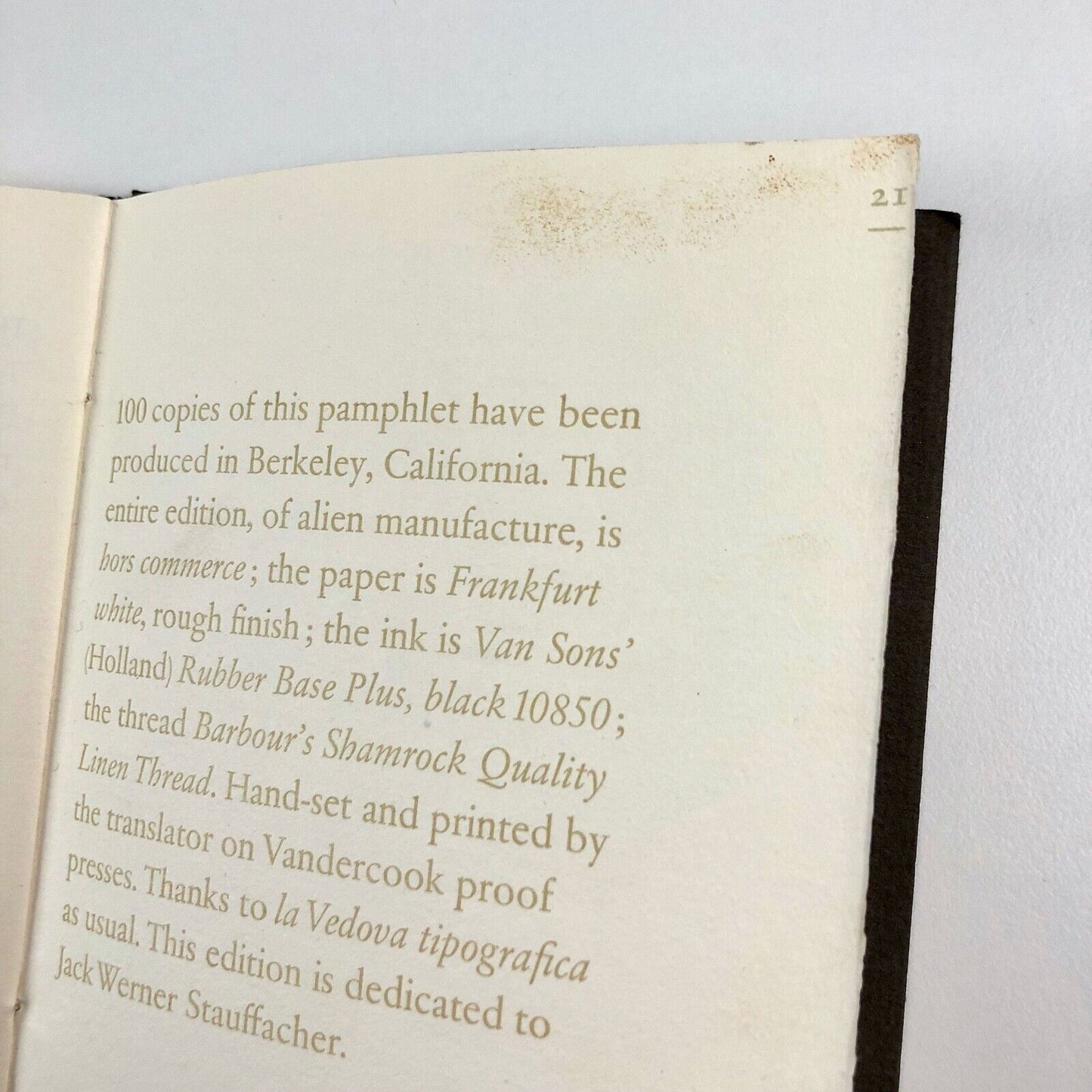 The Life & Importance of Jakob Sabon | Jan Tschichold | Poltroon Press, 1979