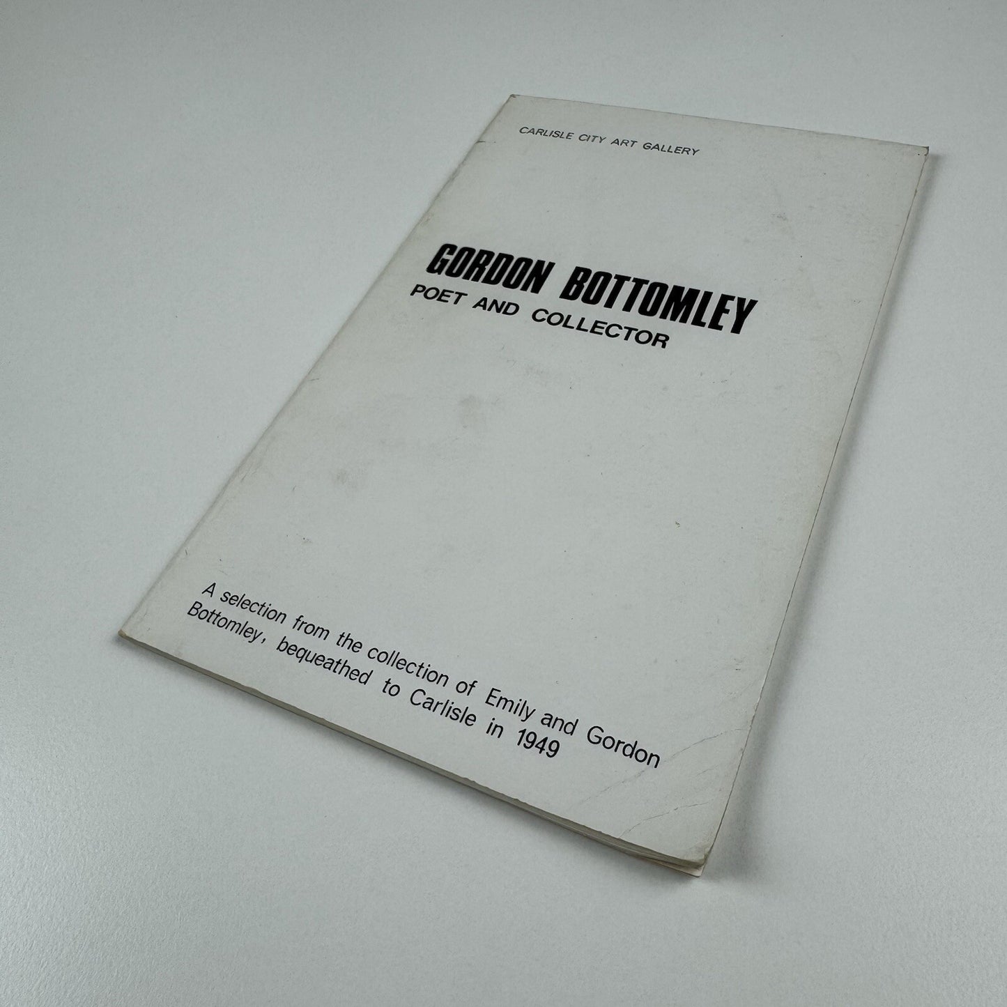 Gordon Bottomley – Poet and Collector | Carlisle City Art Gallery c.1970