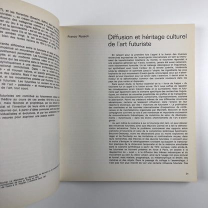 Le Futurisme 1909-1916 exhibition catalogue | Musée national d’art moderne 1973