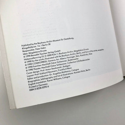 Bauhaus 1919-1933 | Bauhaus-Archiv Museum | Magdalena Droste 1990