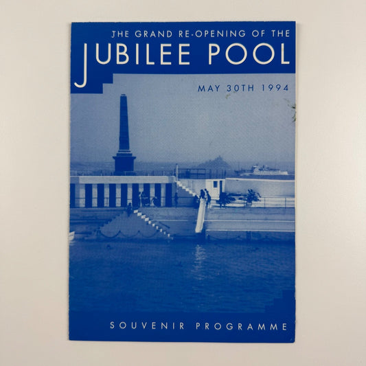 Souvenir brochure to commemorate The Grand re-opening of the Jubilee Pool Penzance 30 May 1994