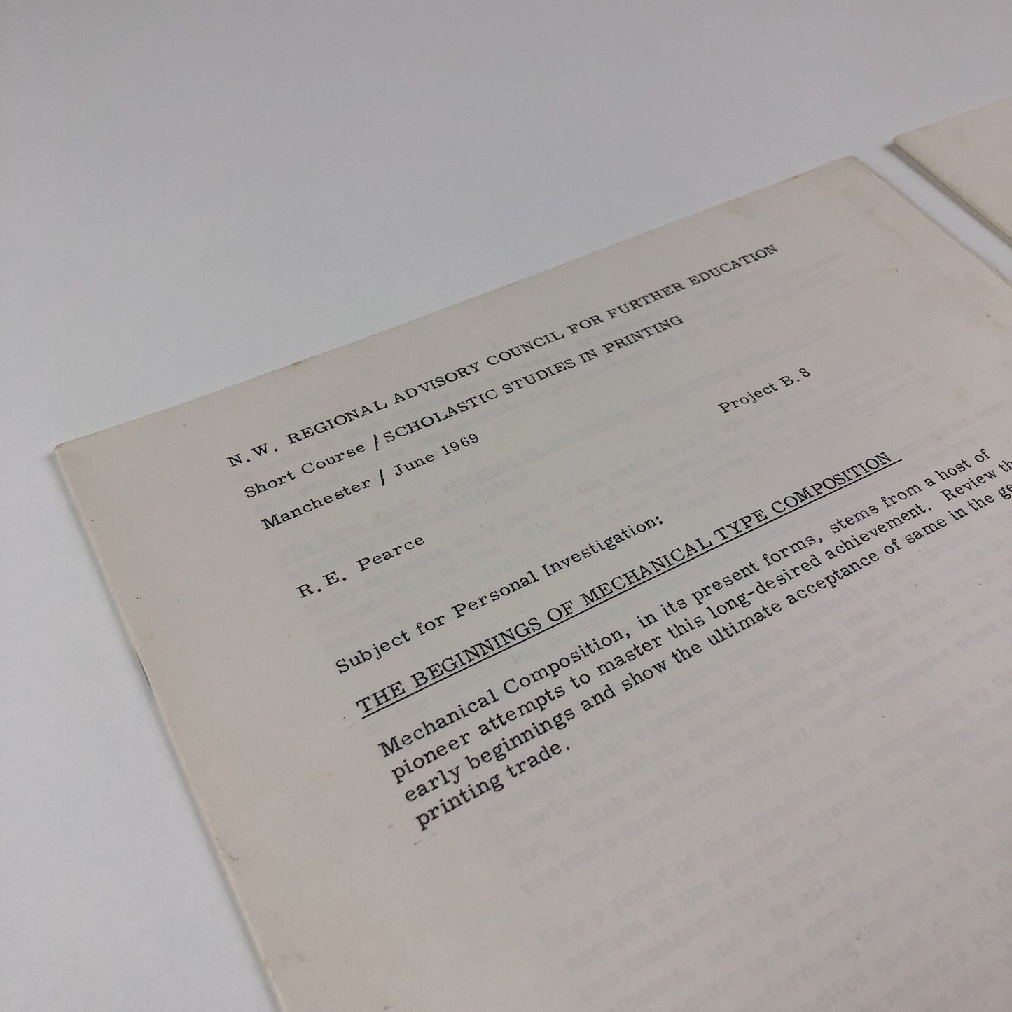 N.W. Regional Advisory Council / Scholastic Studies in Printing | June 1969