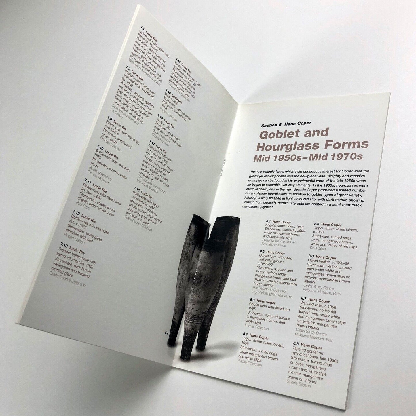 Lucie Rie & Hans Coper – Potters in Parallel | Barbican gallery guide, 1997