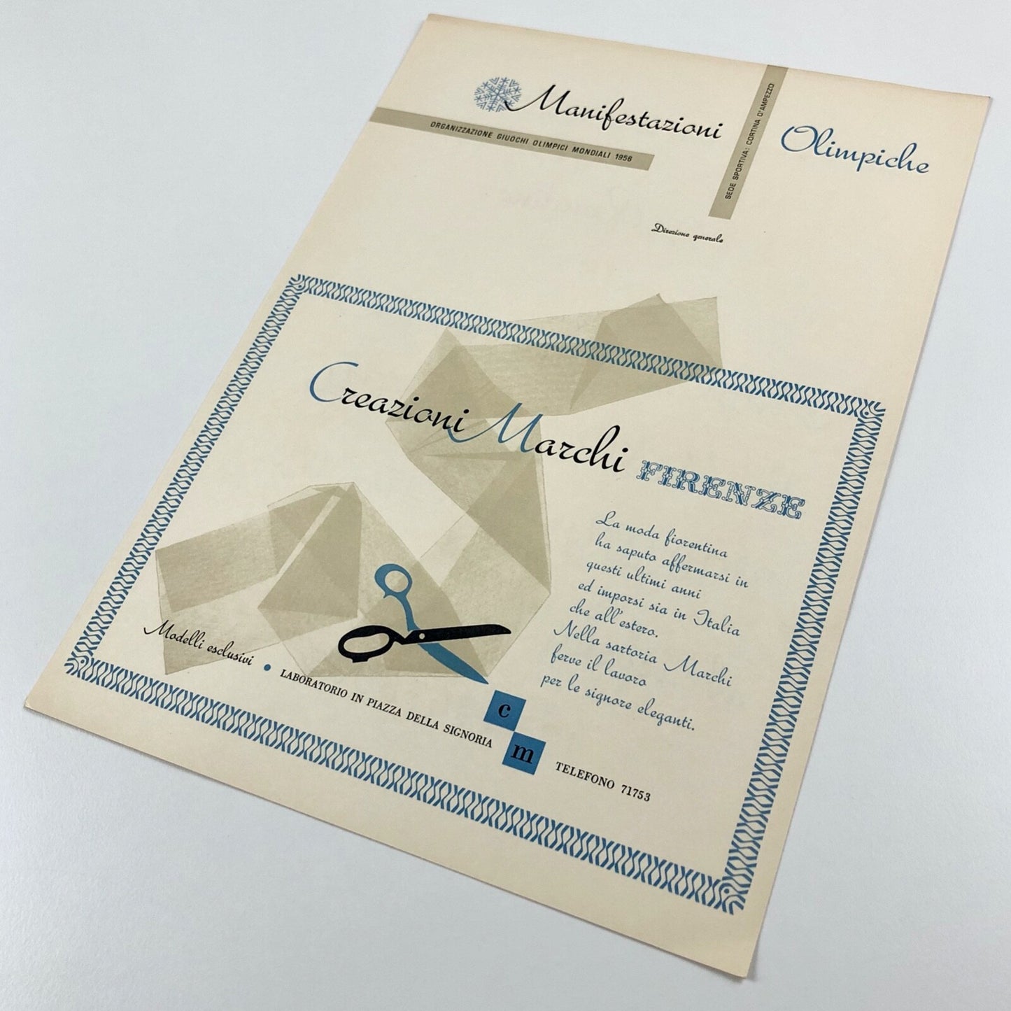 Type specimen sheet – Rondine Alessandro Butti | Societá Nebiolo 1956 ?