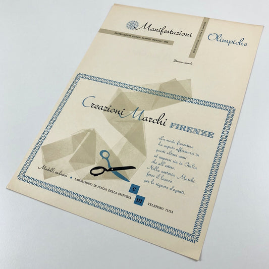 Type specimen sheet – Rondine Alessandro Butti | Societá Nebiolo 1956 ?