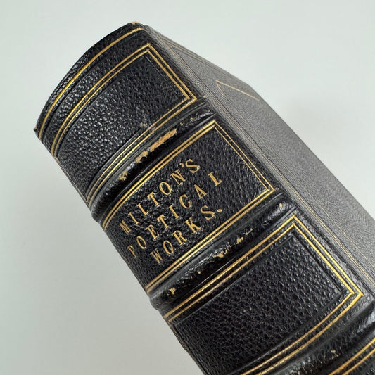 Milton's Poetical Works edited by Sir Egerton Brydges | William Tegg, 1865 bound by Edwin Slater