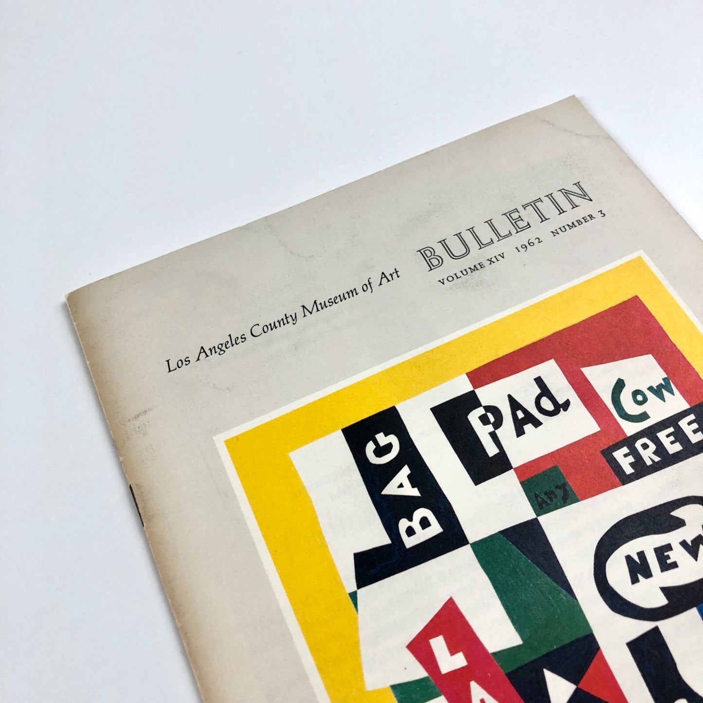 Bulletin Los Angeles County Museum of Art, Volume XIV 1962 No 3. | Stuart Davis
