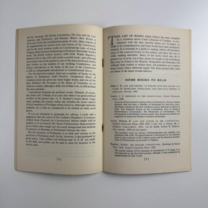 Parliament by Quintin Hogg | National Book League, Cambridge University Press, 1948 | illustrations by  Joan Hassall