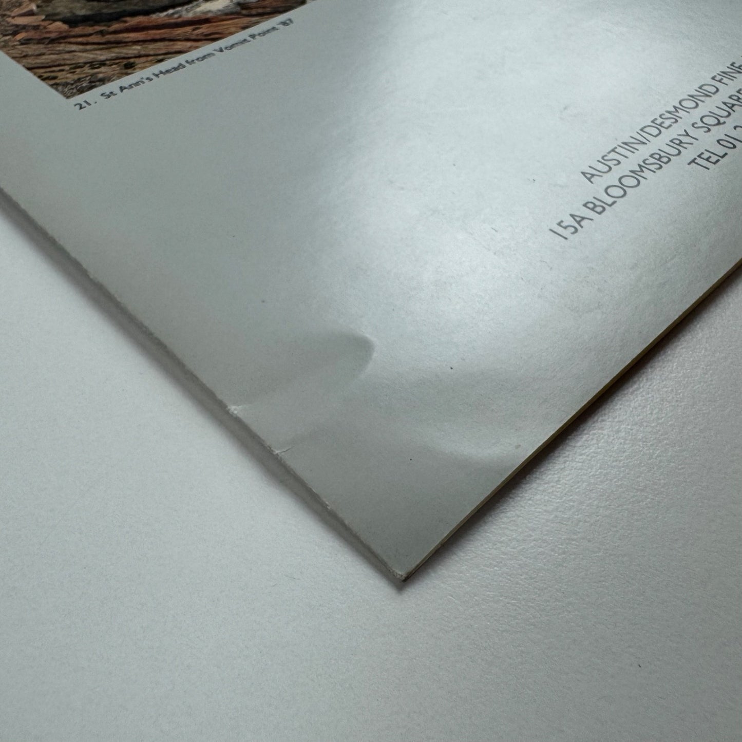 Folding card/catalogue for Michael Williams. Recent Landscapes | Austin/Desmond Fine Art undated c.1988