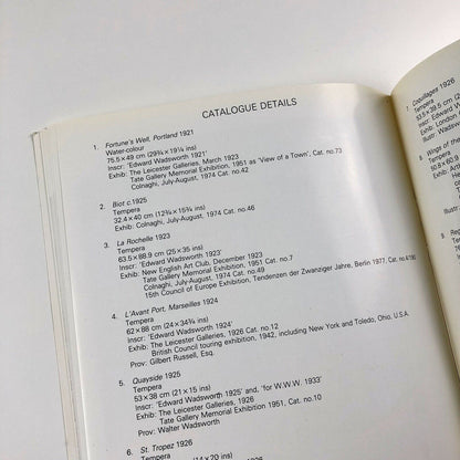 Edward Wadsworth 1889-1949. Paintings from the 1920's | Mayor Gallery London catalogue, 1982