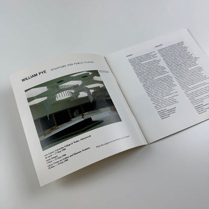 William Pye. Sculpture for public places | University College of Wales, Aberystwyth, 1980