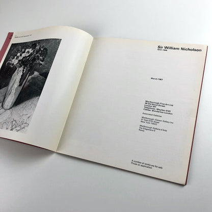 Sir William Nicholson 1872–1949 | Marlborough exhibition catalogue, March 1967