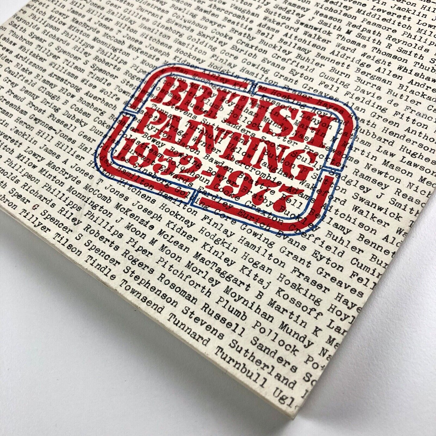 British Painting 1952-1977 Royal Academy of Arts | catalogue design by Gordon House