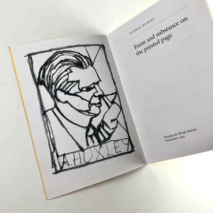 Aldous Huxley: Form and substance on the printed page | Wynkyn de Worde, 1999
