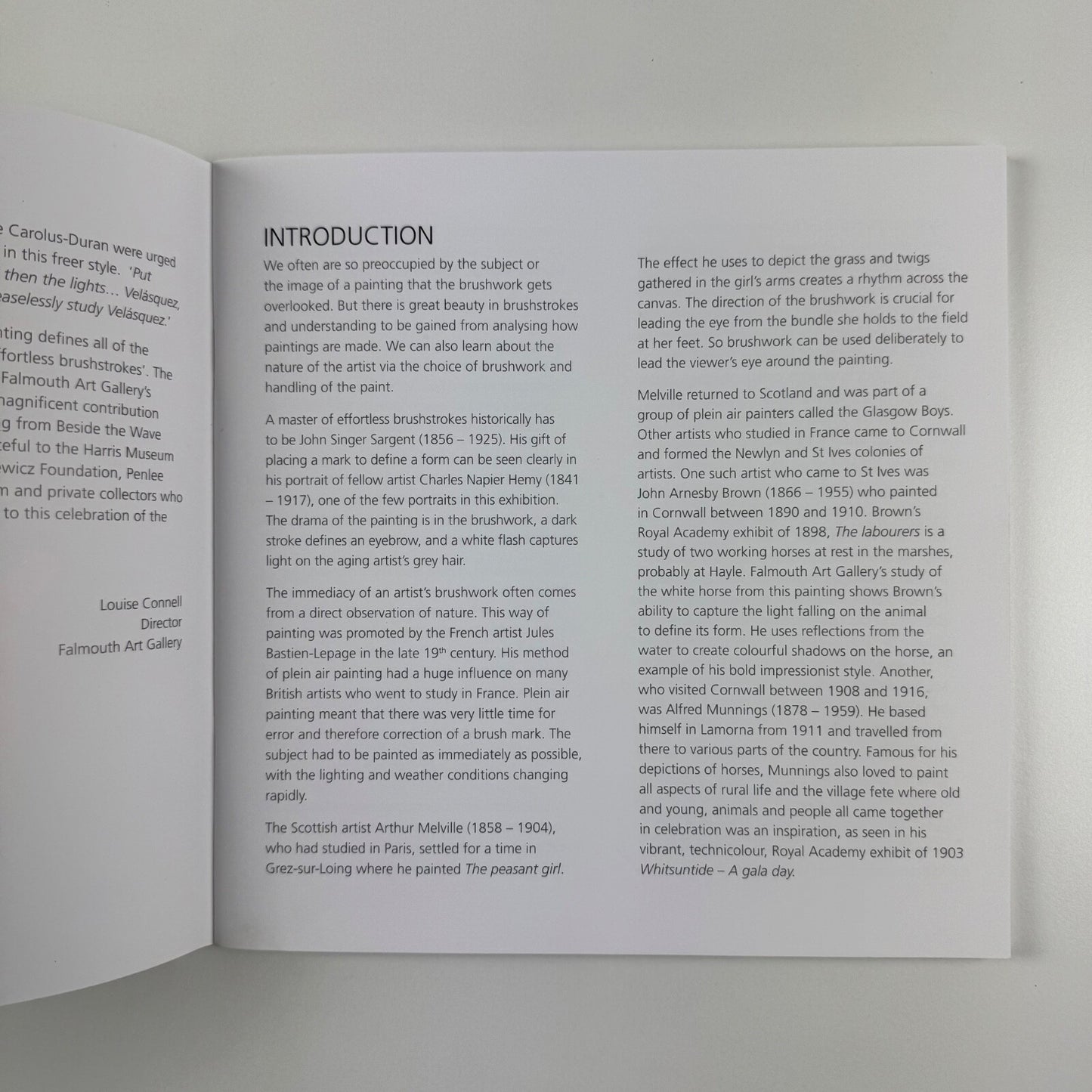 Effortless brushstrokes. Falmouth Art Gallery Collection Volume 15 by Louise Connell, Ingrid Heseltine, Catherine Wallace | Falmouth Art Gallery, 2012