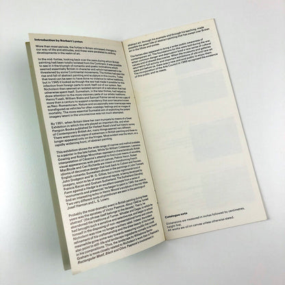 British Painting 40-49 exhibition catalogue | Arts Council, 1966 intro Norbert Lynton | catalogue design Gordon House