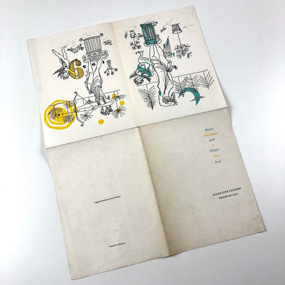 Christmas card / leaflet – Bauer Type Foundry Frankfurt-Main | Dorit Winzens, 1959