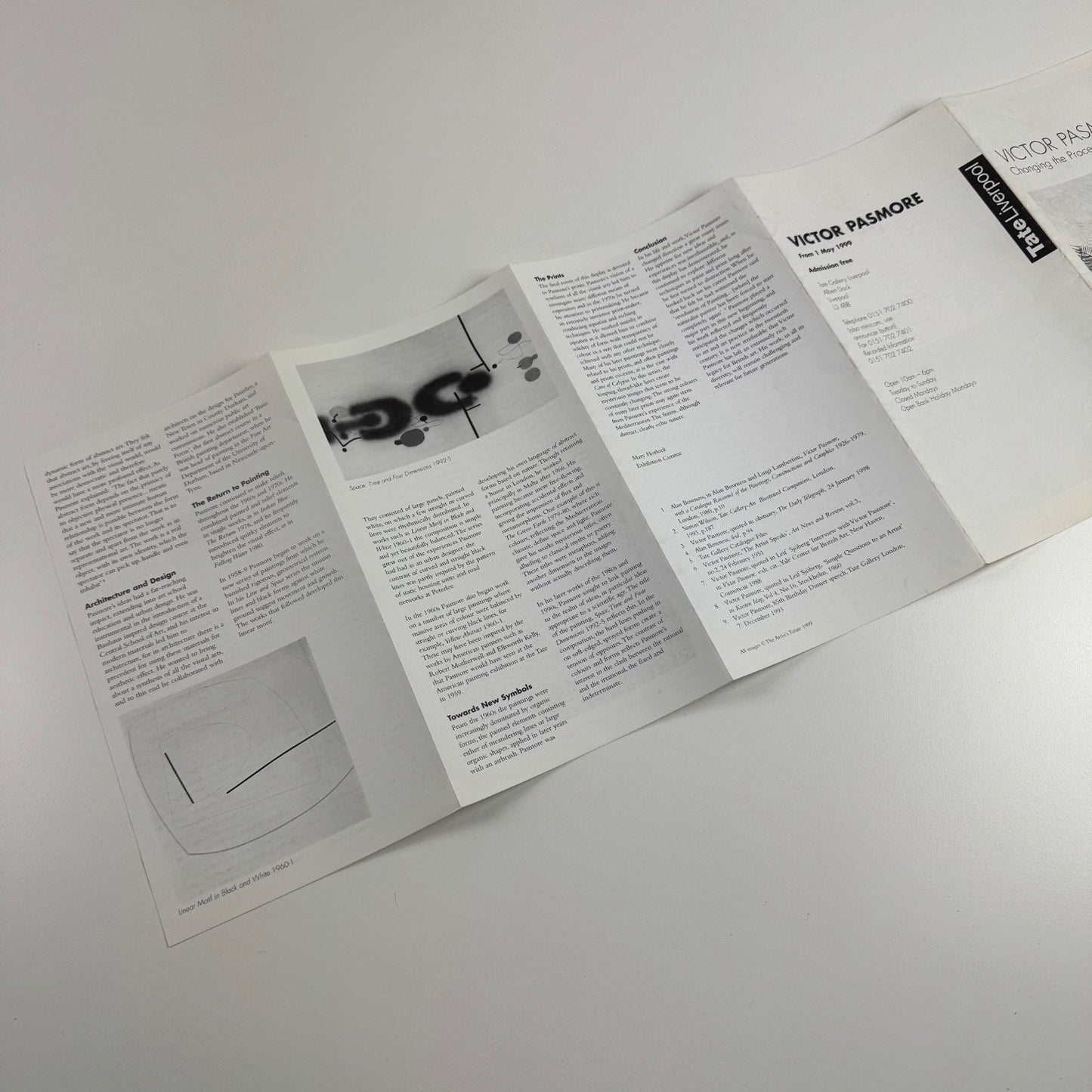 Guide to Victor Pasmore Changing the Process of Painting Tate Liverpool 1999