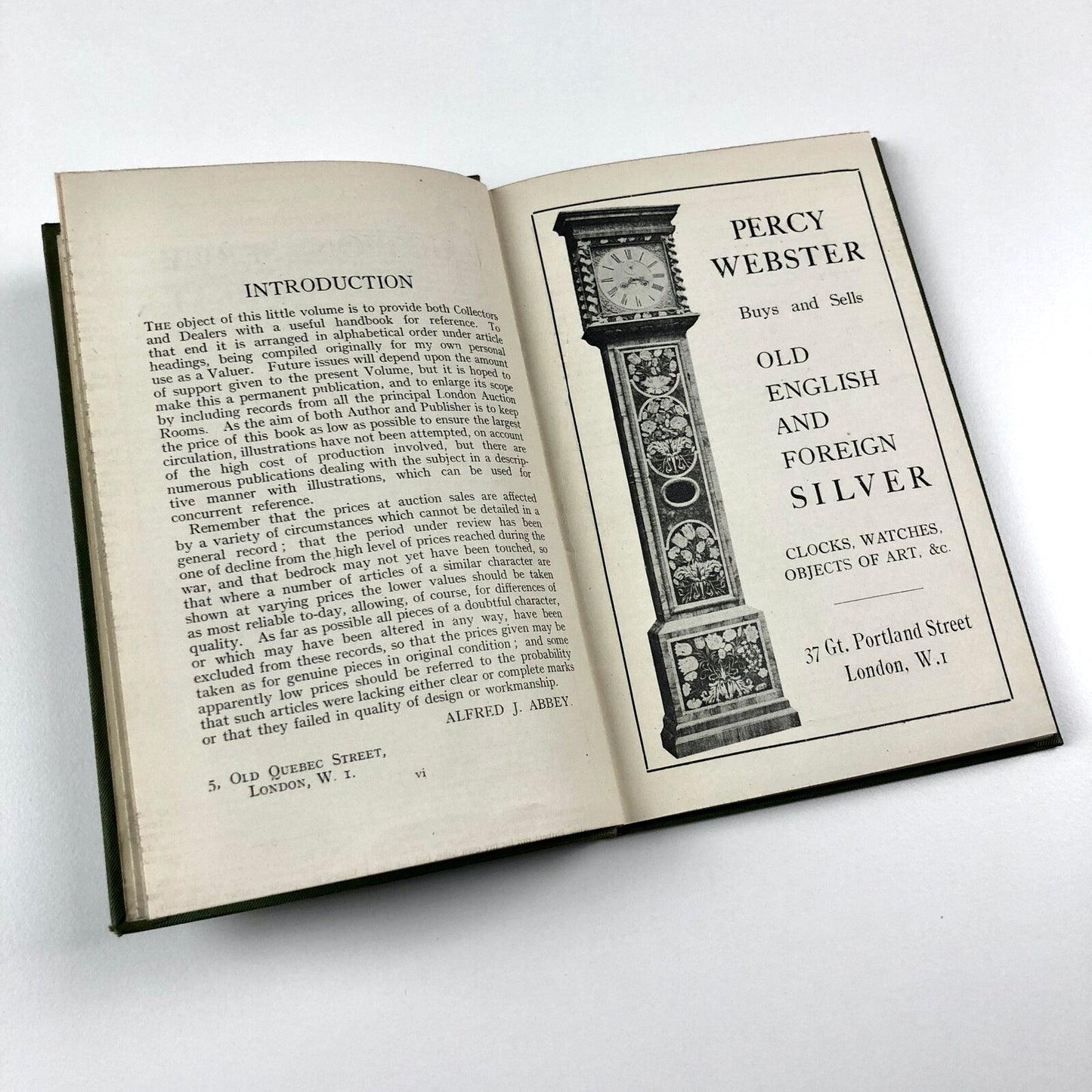 ABC Auction Sales Record of Old English Silver: Christies, 1920 | Alfred Abbey