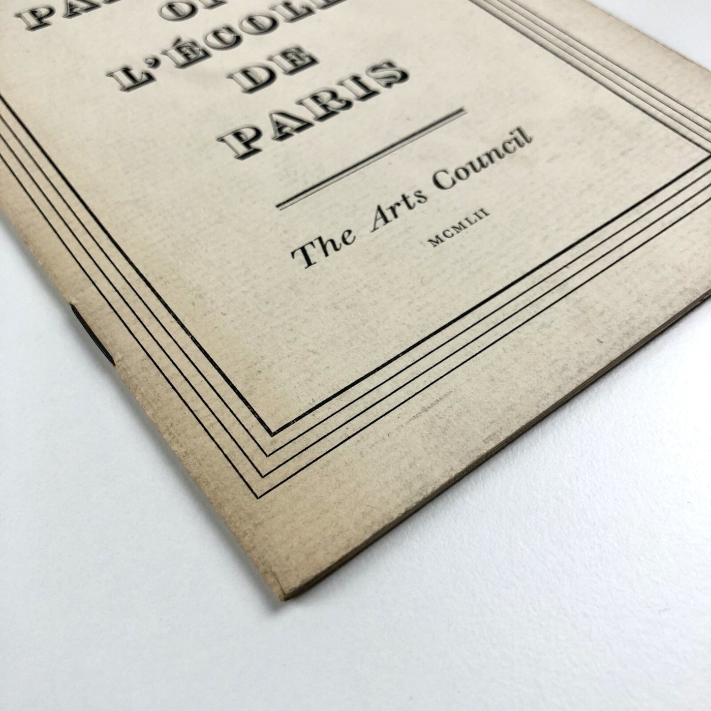 Young Painters of the L’École de Paris | Arts Council exhibition catalogue, 1952