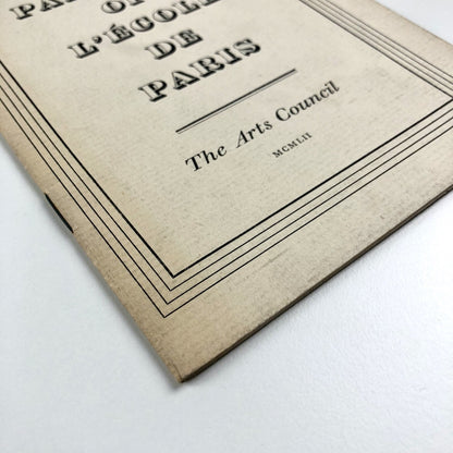 Young Painters of the L’École de Paris | Arts Council exhibition catalogue, 1952