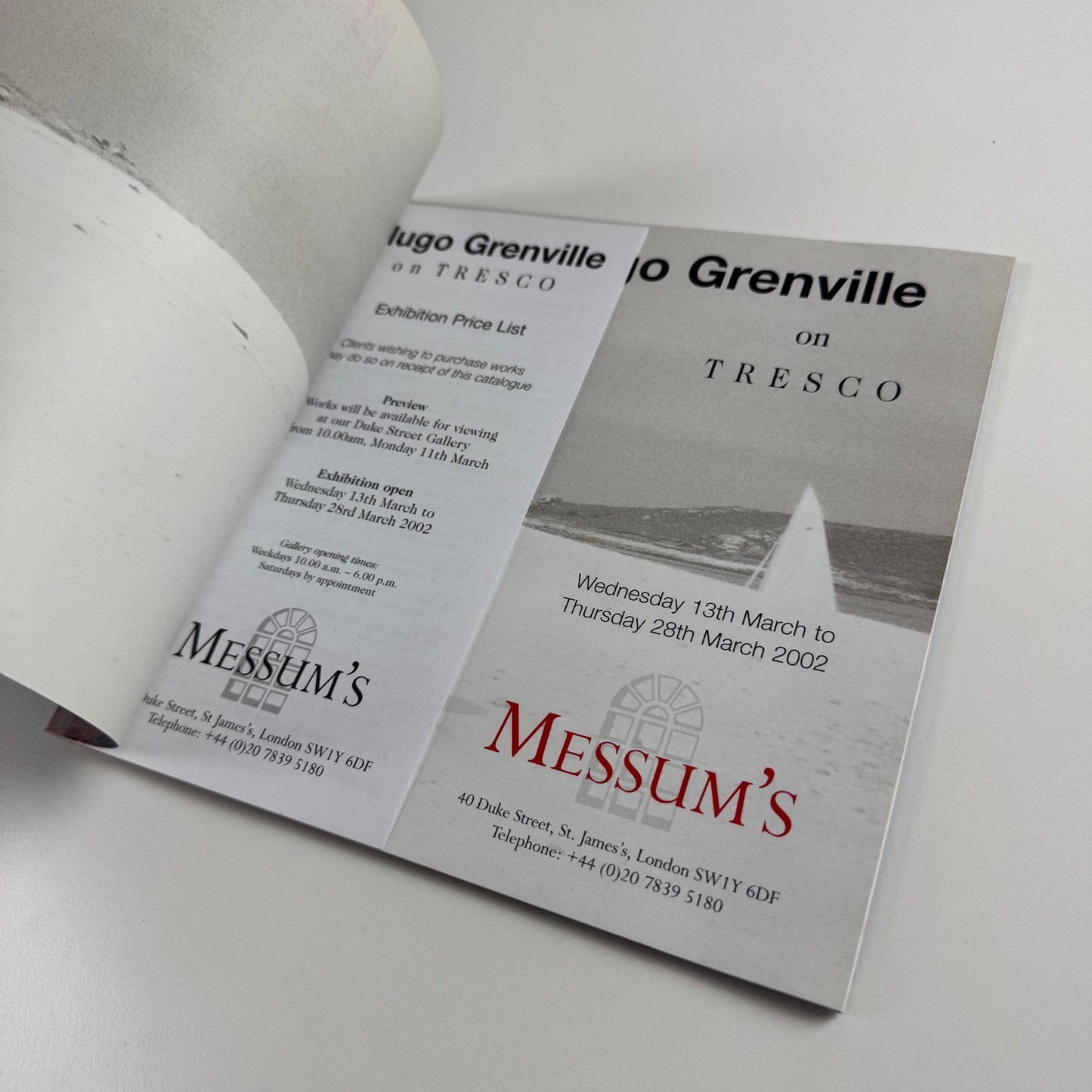 Hugo Grenville on Tresco | Messum's, 2002
