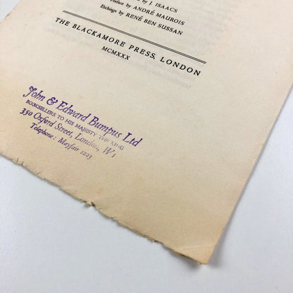 Prospectus for The Comical History of the States and Empires of the World of the Moon by Cyrano de Bergerac | The Blackamore Press, 1930