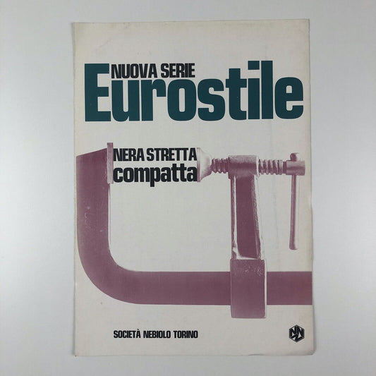 Nuova Serie Eurostile Nera Stretta compatta, Società Nebiolo | Type specimen leaflet | Aldo Novarese
