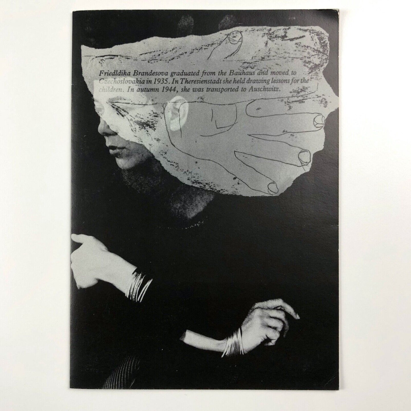 Folding card for John Goto. Terezin | Cornerhouse, Manchester, 1989