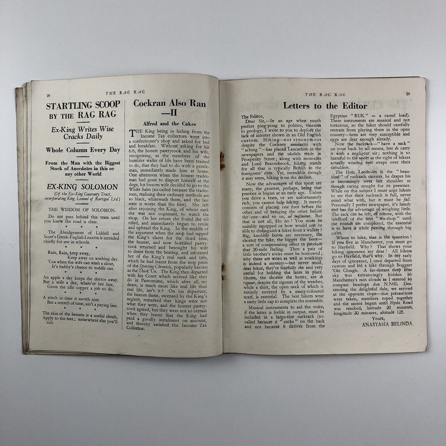The Rag-Rag University of Manchester Annual Rag Magazine 1932