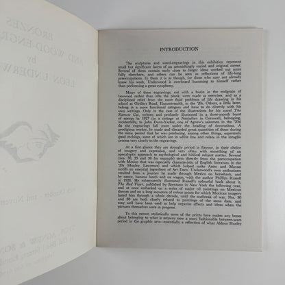 Bronzes and Wood-Engravings by Leon Underwood | Agnew, 1973