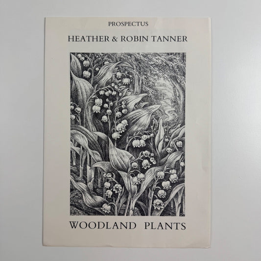 Prospectus for Woodland Plants by Heather & Robin Tanner | Robert Garton 1981