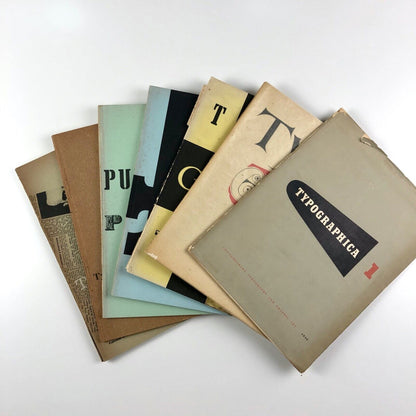Typographica journal old series 1-16 edited by Herbert Spencer. Lund Humphries