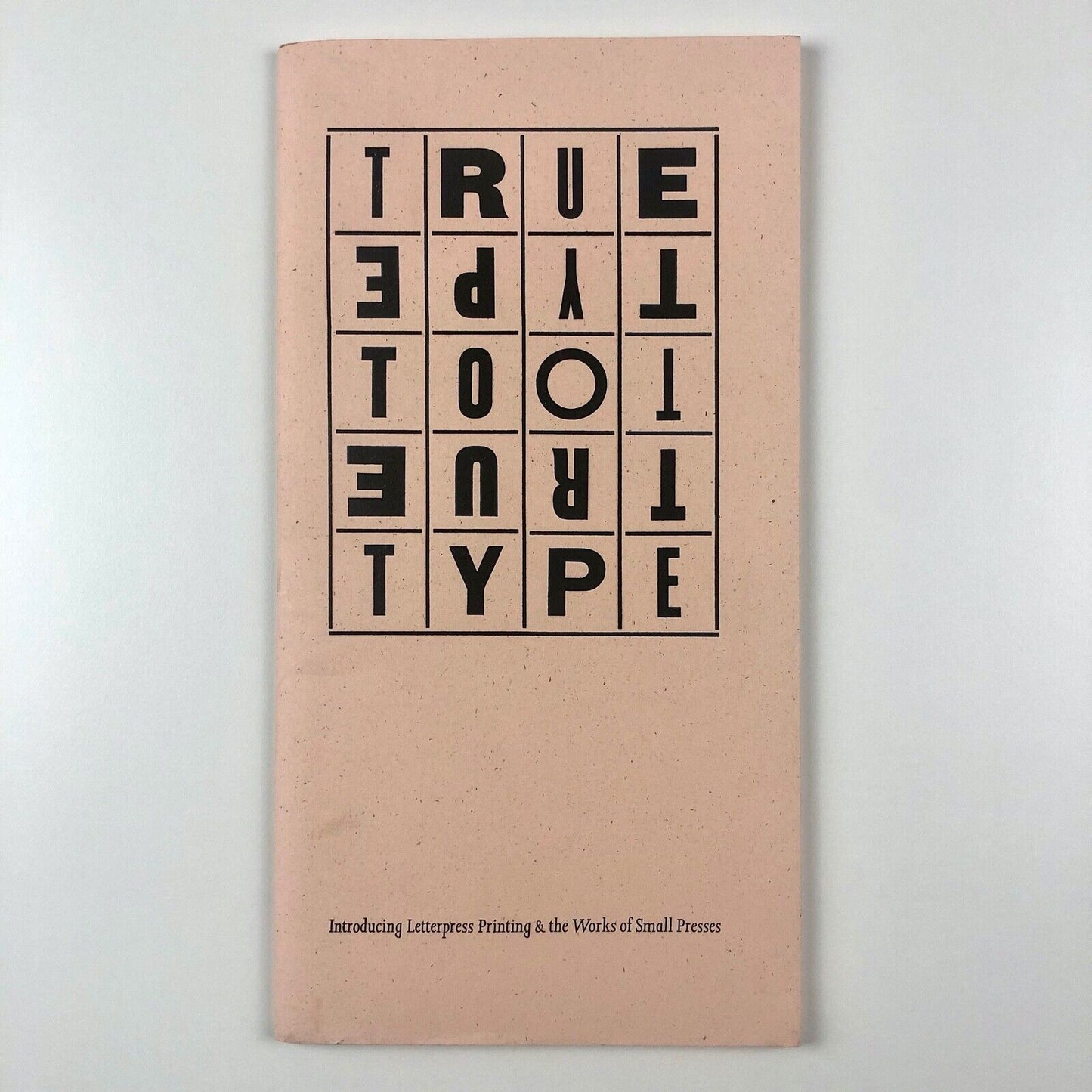 True To Type: Letterpress Printing catalogue | Crafts Council | Colin Banks 1994